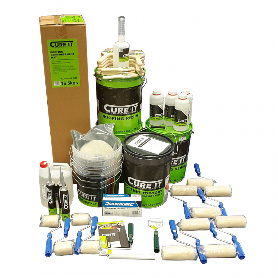 Cure It Fibreglass Roofing Kit With Tools - 40m2