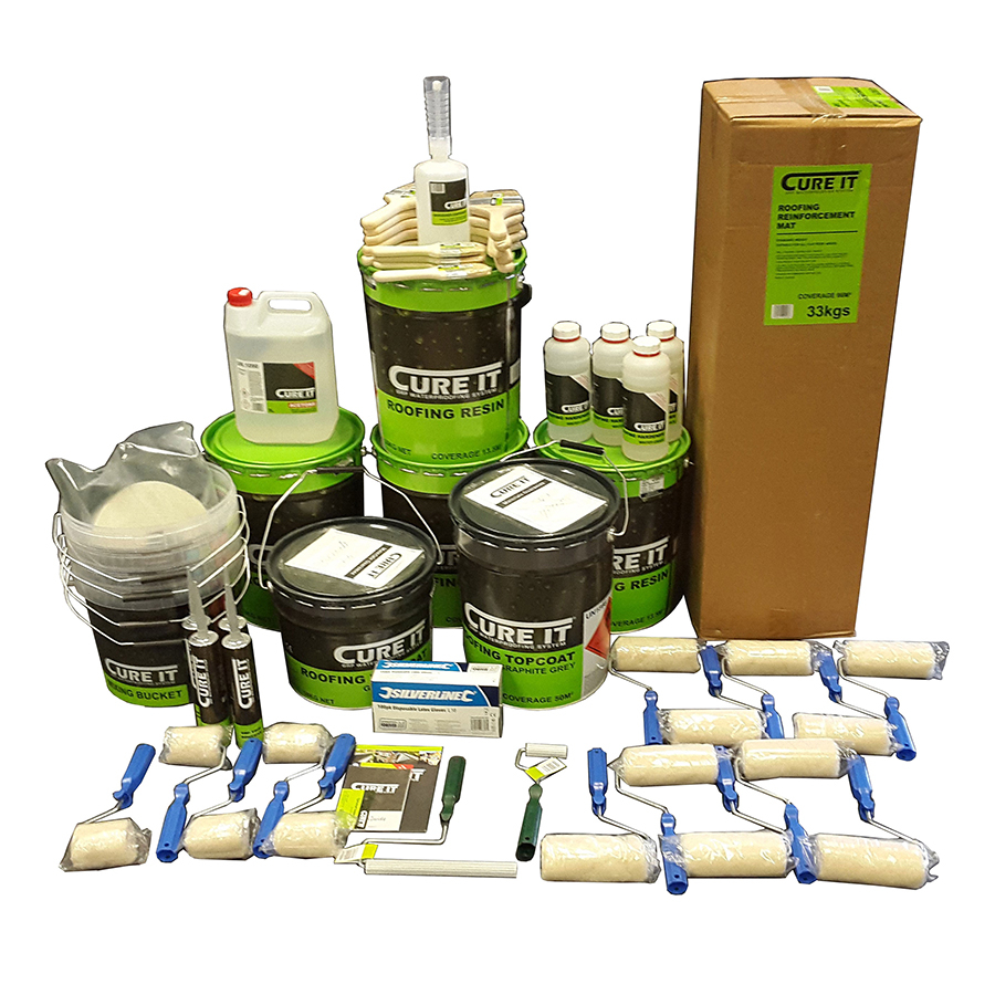 Cure It Fibreglass Roofing Kit With Tools - 60m2