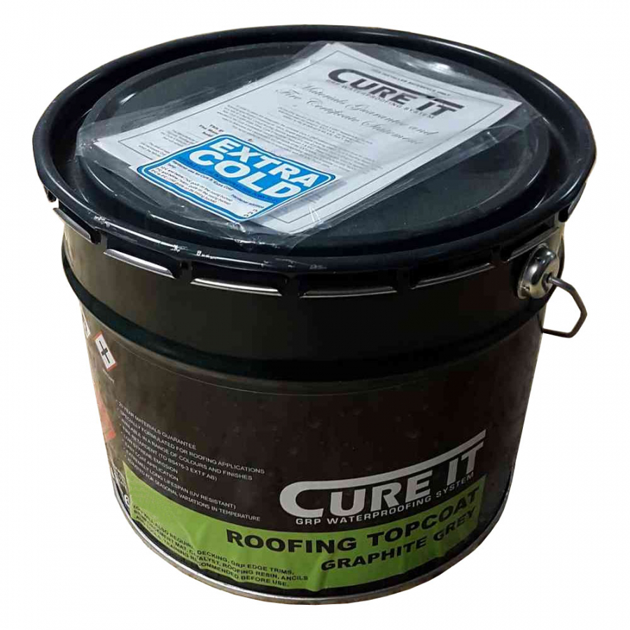 Cure-It Roofing Top Coat in Anthracite Grey - 20kg