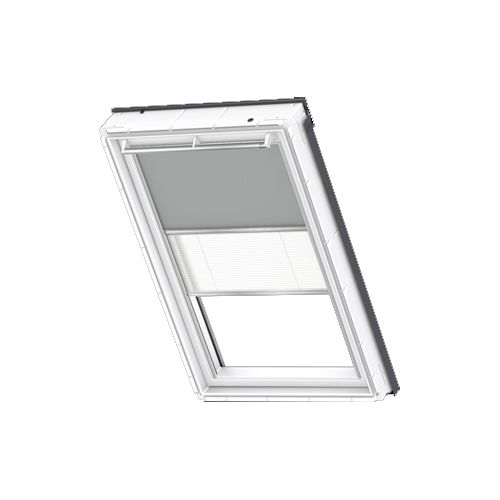 VELUX DFD UK10 0705S Manual Duo Blackout Blind - Grey/White