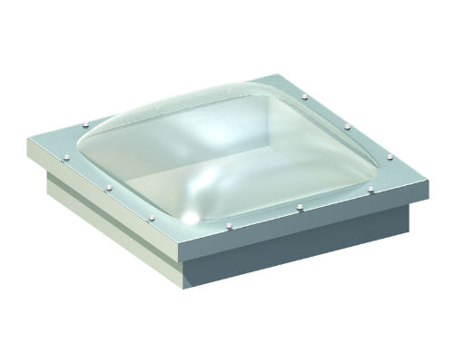 S6 Em Dome Triple Skin Diffused to Suit Ext Curb Size - 850mm x 850mm