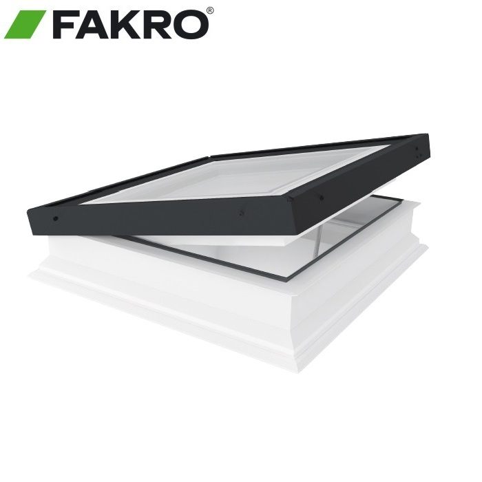 Fakro DMG P2/10 Double Glazed Manual Opening Flat Roof Window - 100cm x 150cm