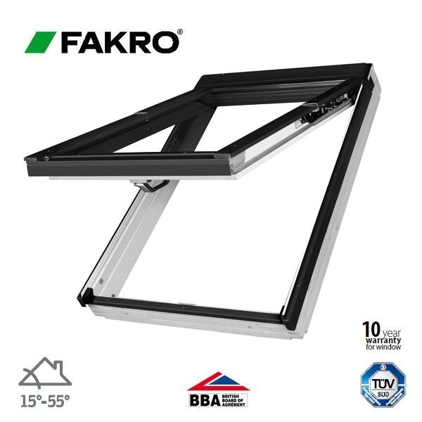 Fakro FPW-V/C P2/07 White Dual Top Hung Window - 78cm x 140cm