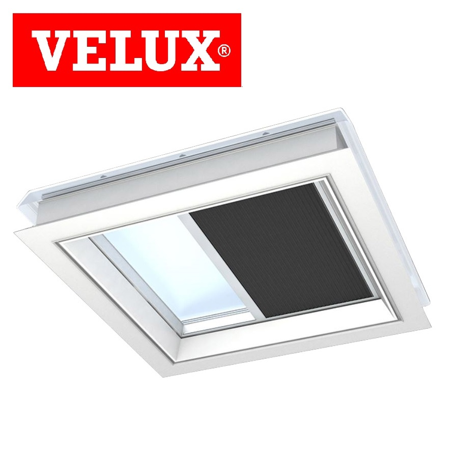 VELUX FMK 080080 1047 Electric Light Dimming Energy Blind - Charcoal