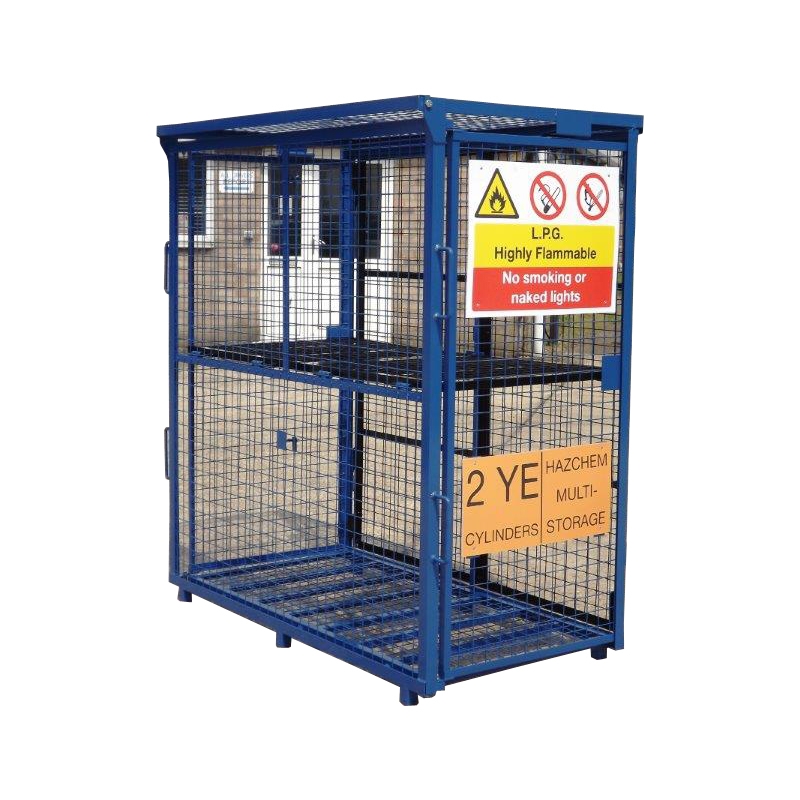 Folding Gas Bottle/Cylinder Storage Cage - H1650mm x W1580mm x D760mm