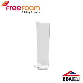 uPVC Fascia Board Internal Corner (Bullnose) 135d - 300mm White