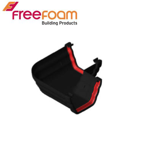 Freeflow 90 Degree Ogee Style Gutter Angle - Black