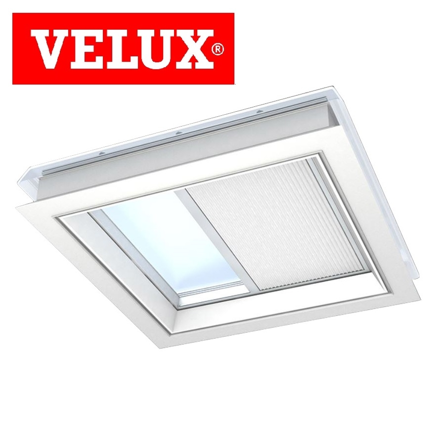 VELUX FSK 060060 1045S Solar Double Pleated Blind - White