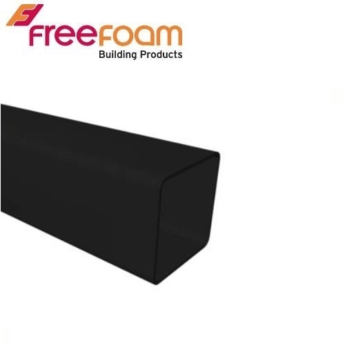 Freeflow Square Downpipe 4m Length 65mm - Black
