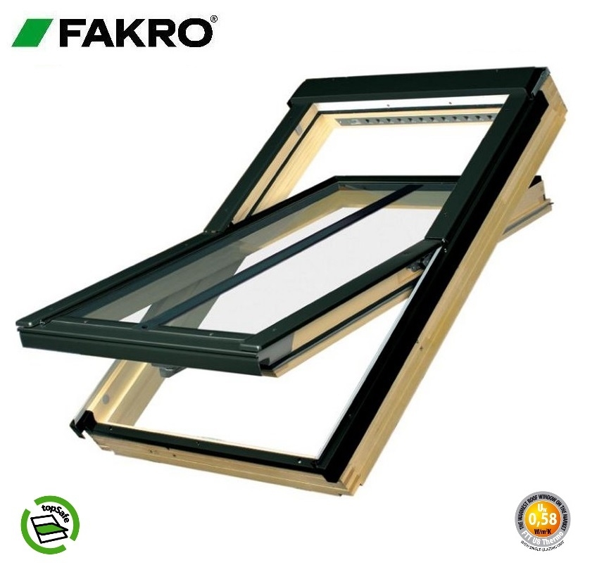 Fakro FTT/C U8/12 Thermo Off-Centre Pivot Window - 134cm x 98cm