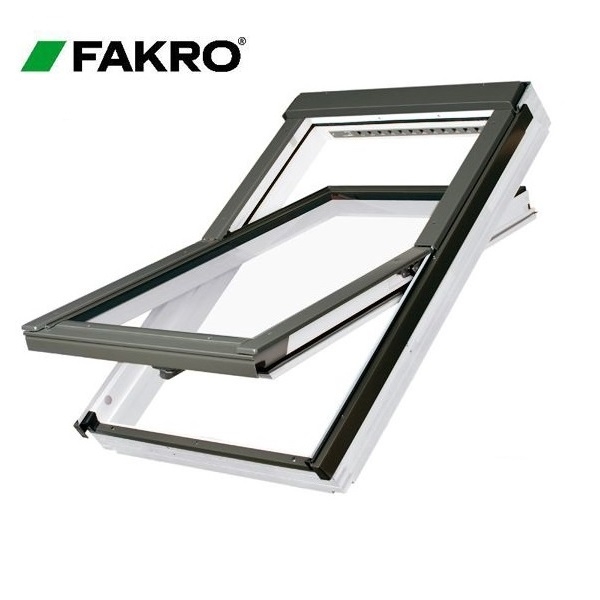 Fakro FTT/W R3/03 White Off-Centre Pivot Window - 66cm x 98cm