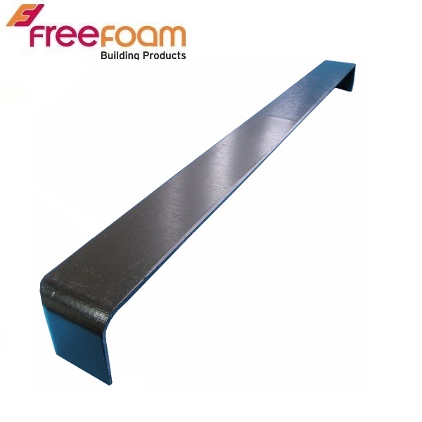 uPVC Fascia Board Double Corner (Square Edge) 600mm - Black