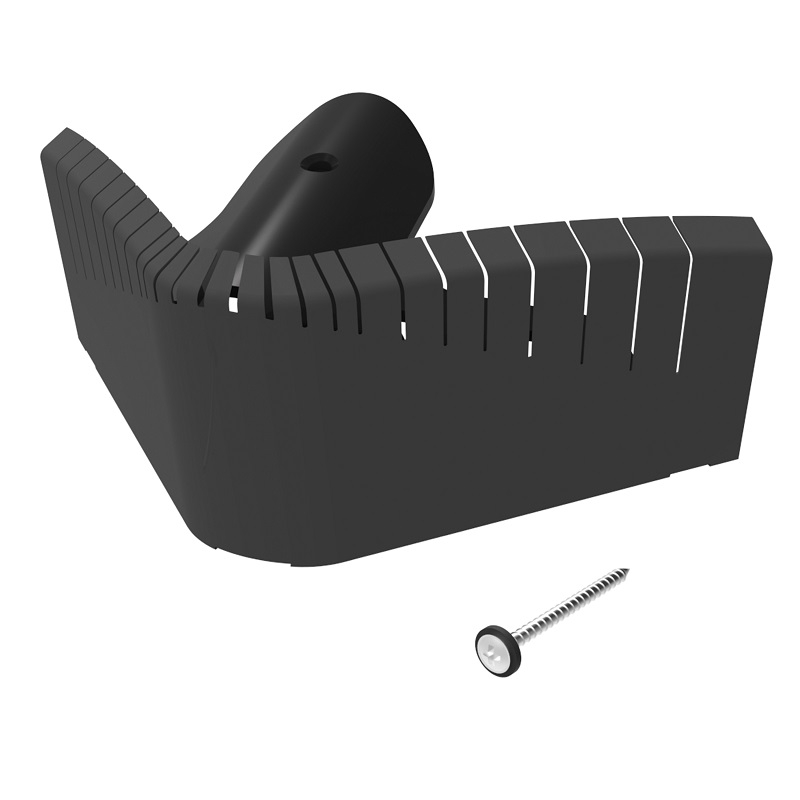 Manthorpe Universal Hip End Closer in Black - Pack of 10