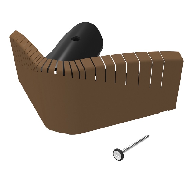 Manthorpe Universal Hip End Closer in Brown - Pack of 10