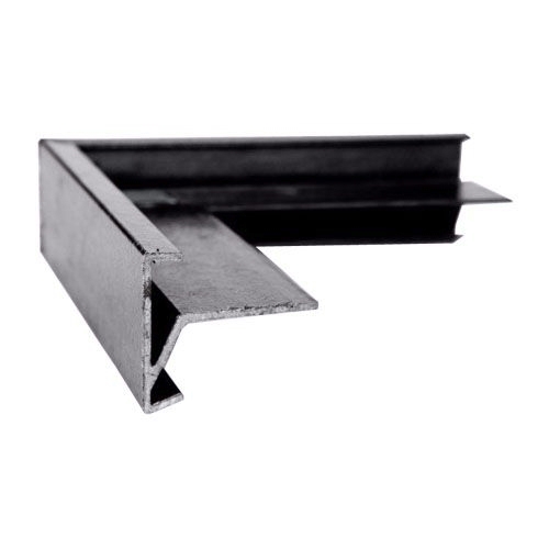 GRP Asphalt V Trim External Angle - 55cm Face 60mm Leg Grey