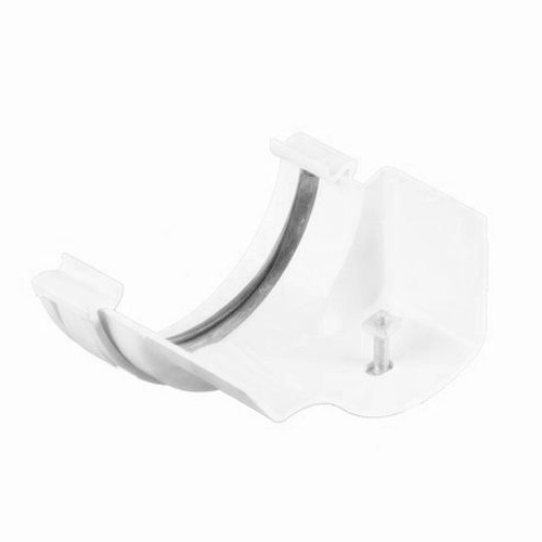 Plastic Guttering Half Round Style to Ogee CI Adaptor RH 112mm - White