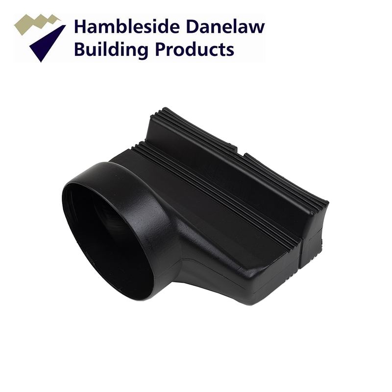 Hambleside Danelaw Square to Round Adapter in Black - Pack of 10