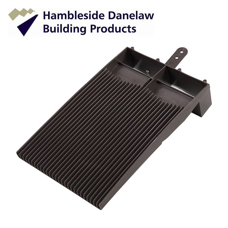 Flush Fit Plain Tile Roof Ventilator - Brown