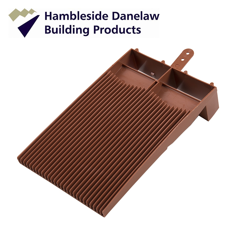 Flush Fit Plain Tile Roof Ventilator - Terracotta