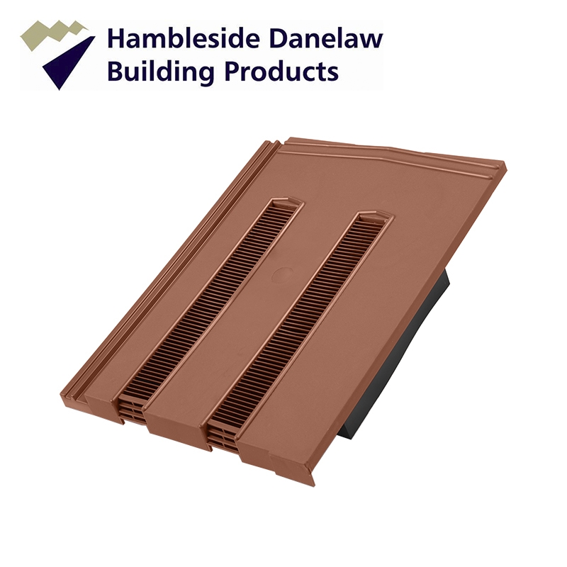 Hambleside Non Profile/Redland Mini Stonewold Tile Vent - Antique Red