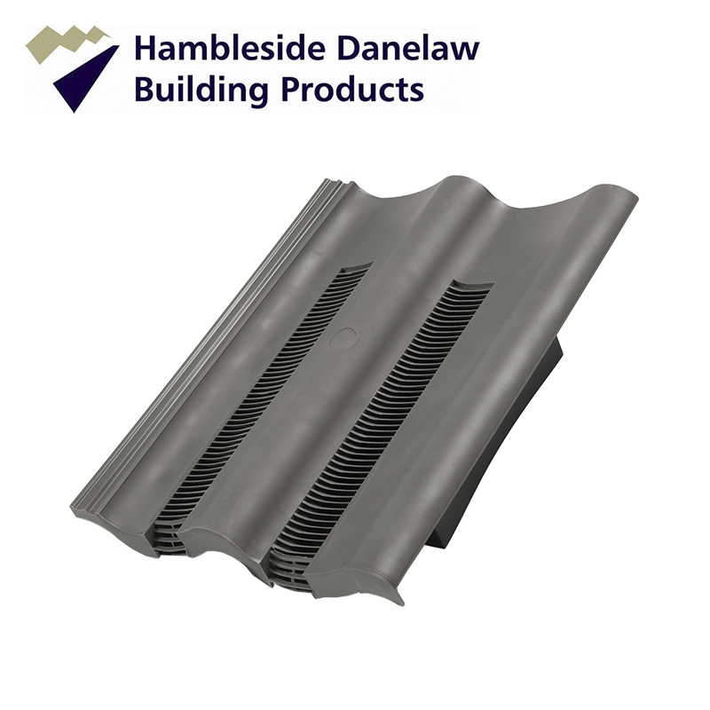 Hambleside Double Pantile / Redland Grovebury Tile Vent - Grey