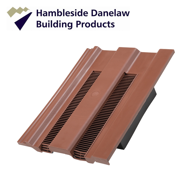 Hambleside Danelaw Castellated Flush Fit Roof Tile Vent - Antique Red