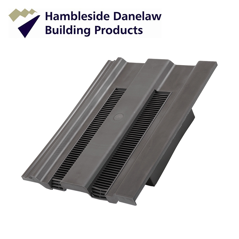 Hambleside Danelaw Castellated Flush Fit Roof Tile Vent - Grey