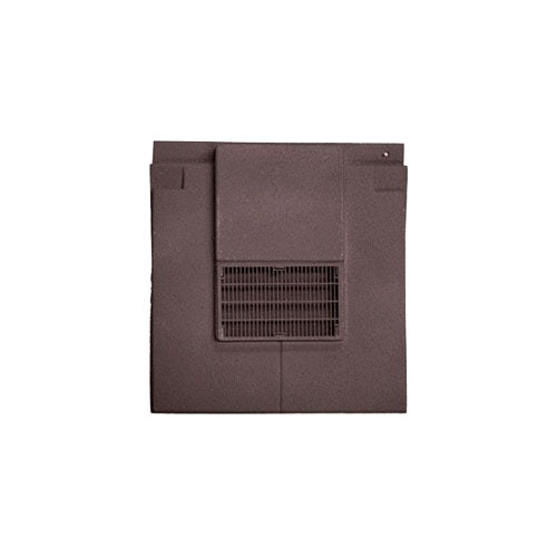 Harcon Flush Fit Plain Tile Vent with Adaptor for 110mm Pipe - Brown