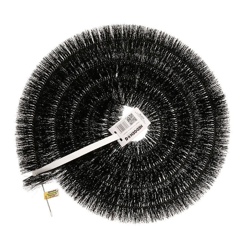 3'' (75mm) Hedgehog Gutter Brushes - 4m Black Leaf Gutter Guard
