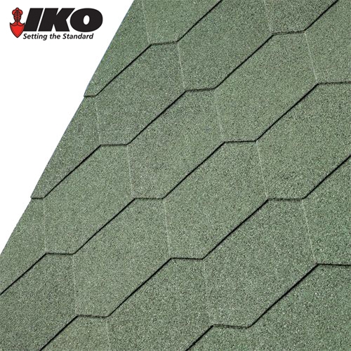 IKO Armourshield Hexagonal Roofing Shingles (Forest Green) - 3m2 Pack
