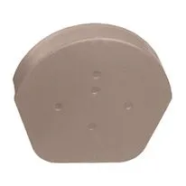 Klober Uni-Click Dry Verge Half Round Ridge End Cap - Brown
