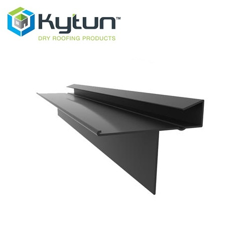 Kytun PVC Dry Verge For Man-Made Slate T2 18mm in Black - 2.4m Pack of ...