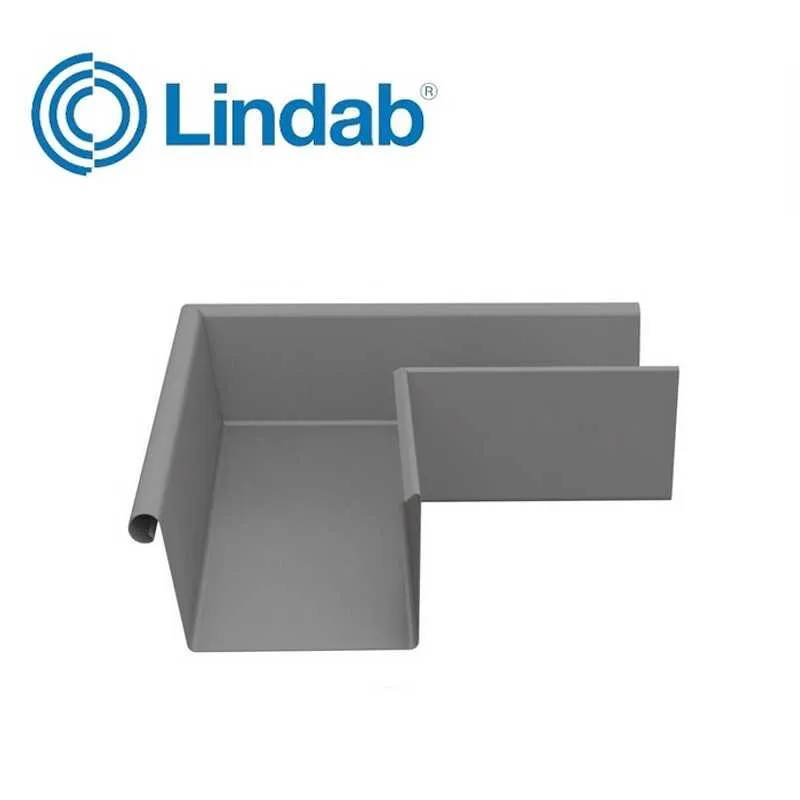 Lindab Raectangular Gutter Lindab 140mm Rectangular 90dg External Gutter Corner - Anthracite ...