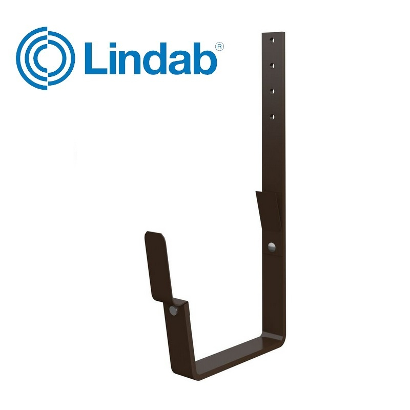 Lindab Rectangular Rafter Bracket 140mm Painted Brown