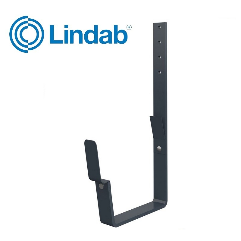 Lindab Rectangular Rafter Bracket 140mm Painted Dark Grey
