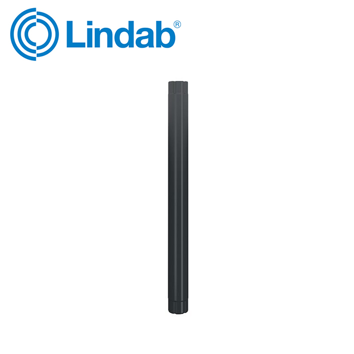 Lindab Intermediate Pipe 1m x 87mm - Anthracite Grey