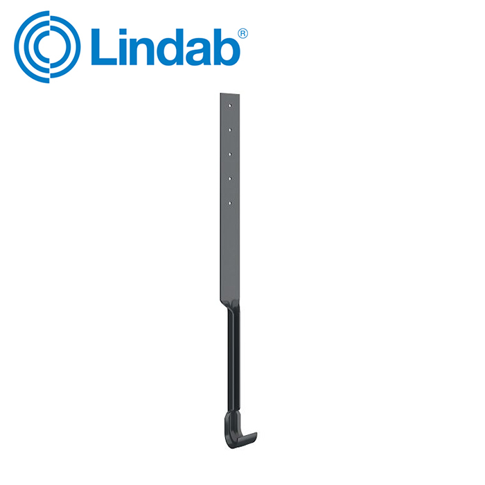 Lindab Half Round Stay Strap - Anthracite Grey