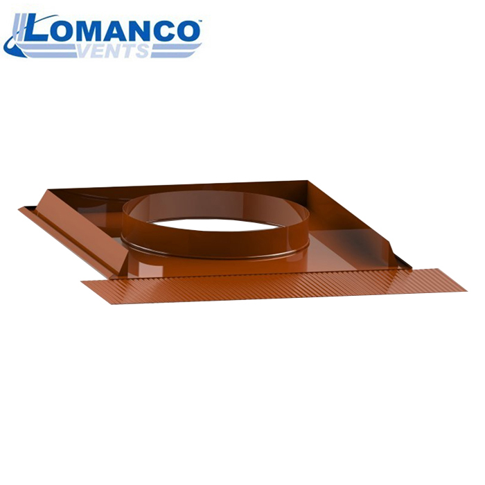 Lomanco 14'' Universal BIB Turbine Base - Brick Red