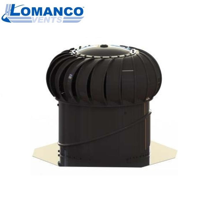 Lomanco Vent Turbine Set BIB12 - Black