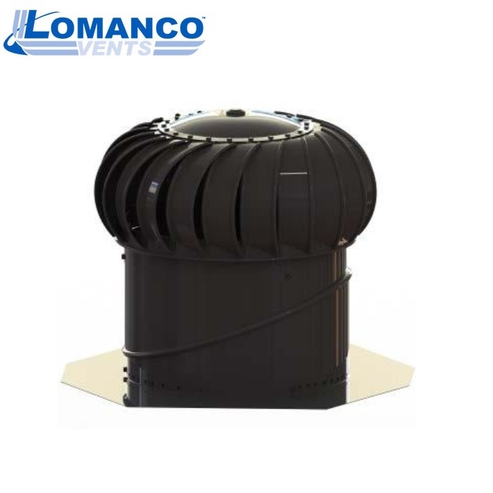 Lomanco Vent Turbine Set BIB14 - Black