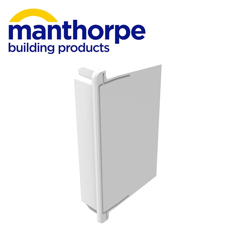 Manthorpe Linear Dry Verge Eaves End - White