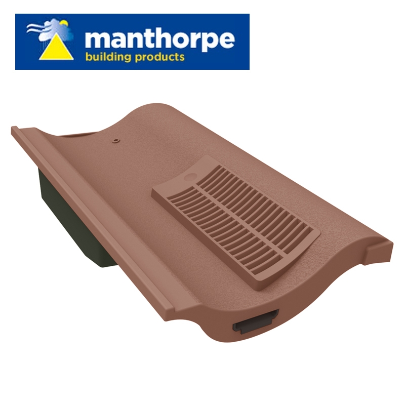 Manthorpe Single Pantile Roof Vent - Antique Red