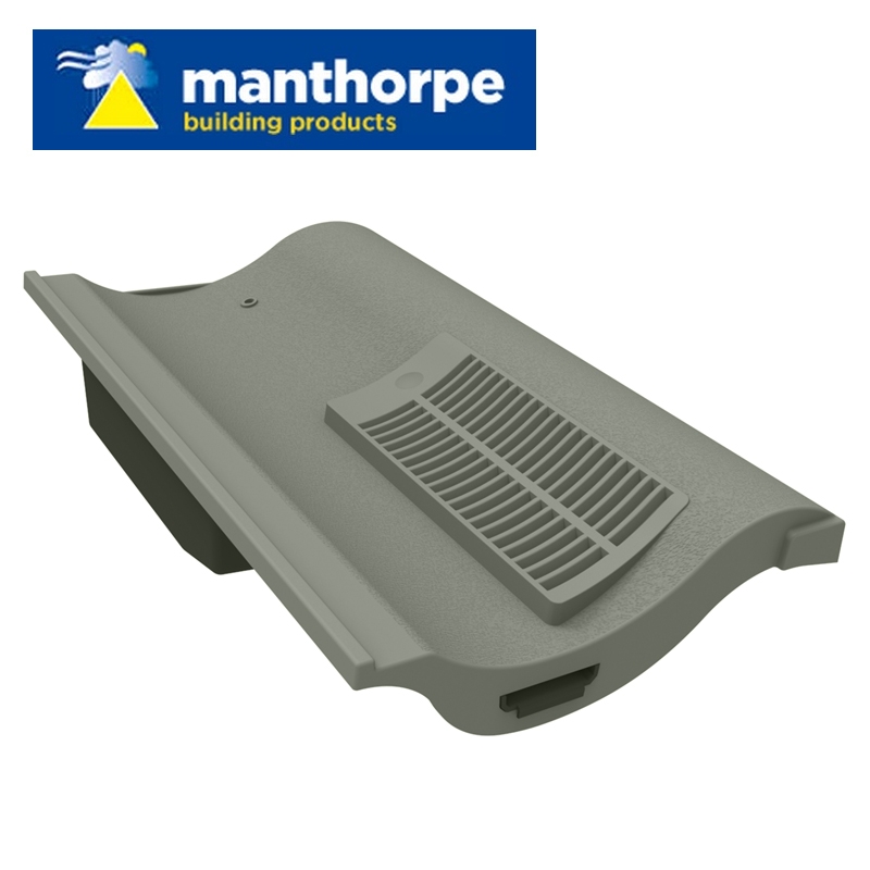 Manthorpe Single Pantile Roof Vent - Grey