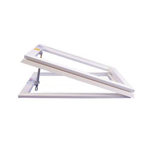 S7 800mm x 800mm Clear Polycarbonate Dome Only & Manual Opening Collar