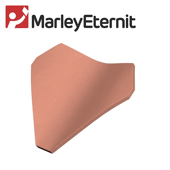 Marley Clay Plain Acme Double Camber Valley Tile - Dark Brindle