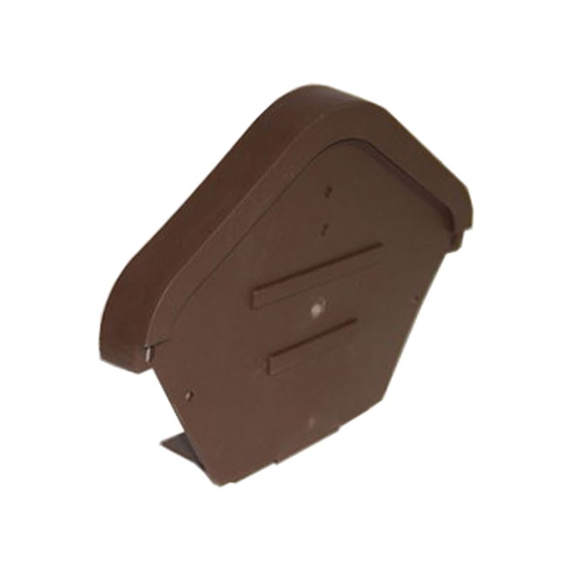 Marley Universal Dry Verge Modern Ridge End Cap Brown Roofing