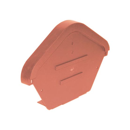 Marley Universal Dry Verge Modern Ridge End Cap - Terracotta | Roofing ...