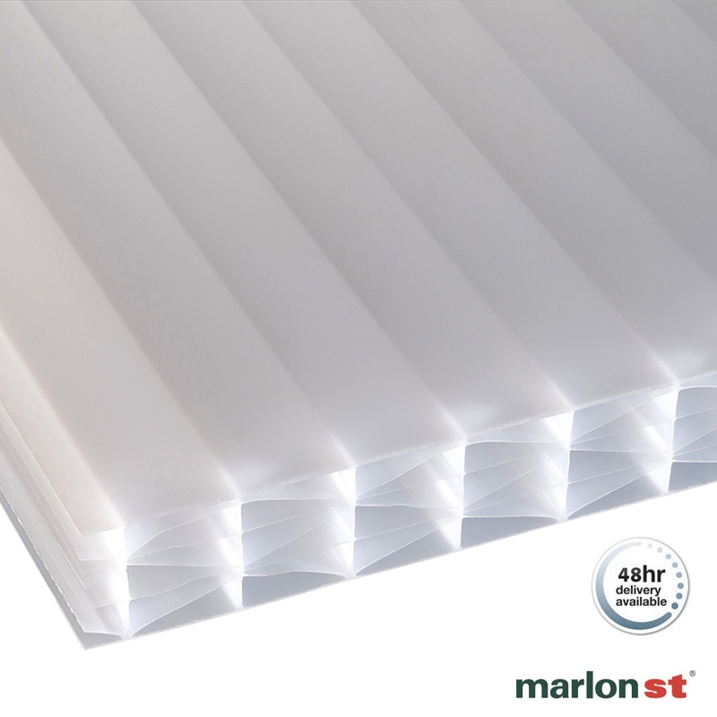 Marlon 25mm Opal Sevenwall Polycarbonate Sheet - 2500mm x 1050mm