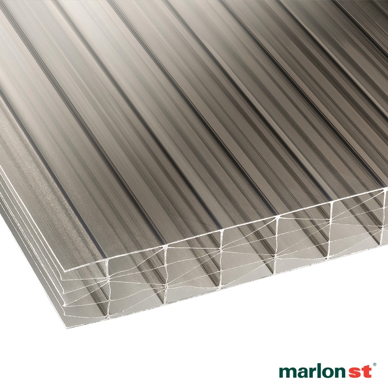 Marlon 25mm Bronze Sevenwall Polycarbonate Sheet - 2500mm x 1600mm