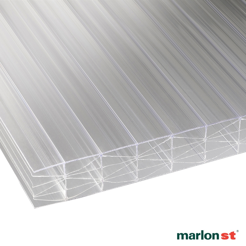 Marlon 25mm Clear Sevenwall Polycarbonate Sheet - 4000mm x 800mm